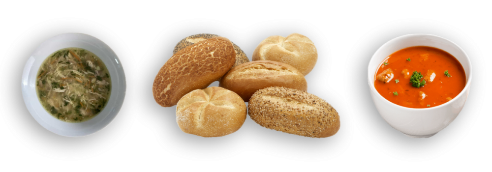 Budget soep met brood(jes)