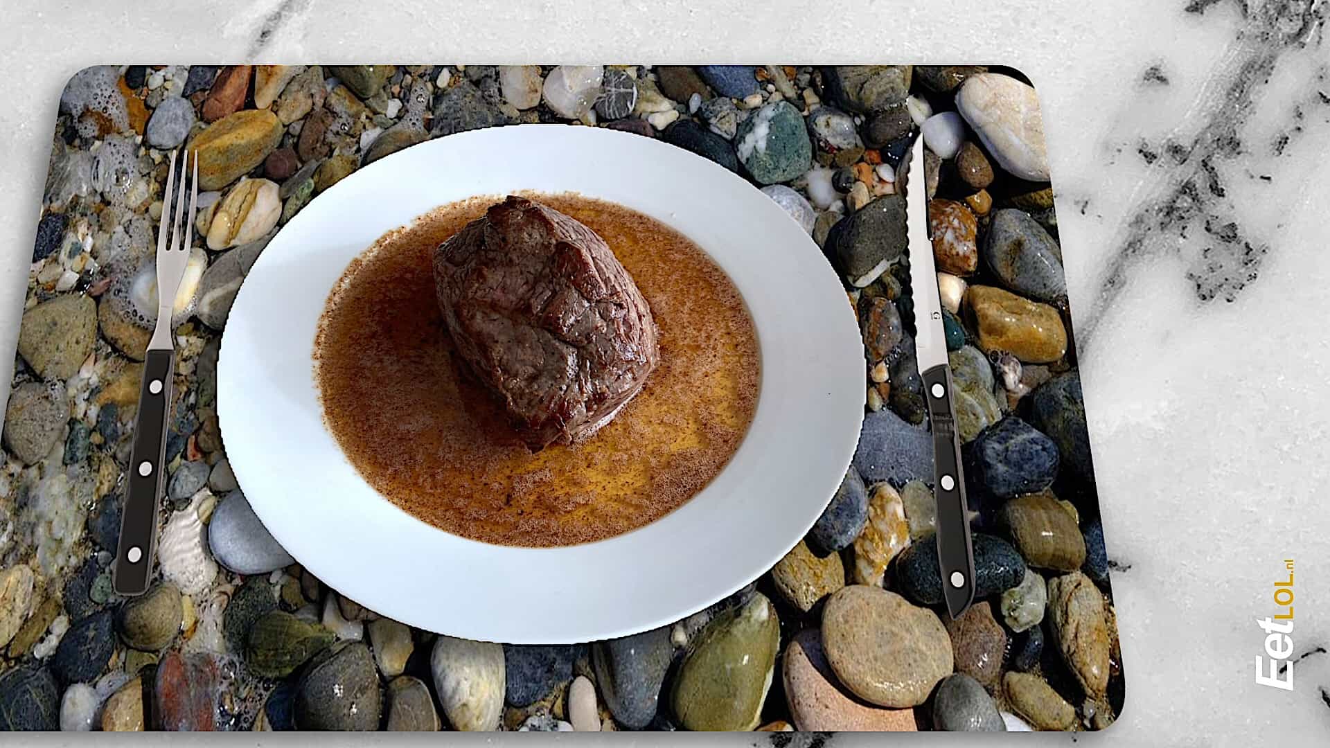 Biefstuk ossenhaas a la Loetje
