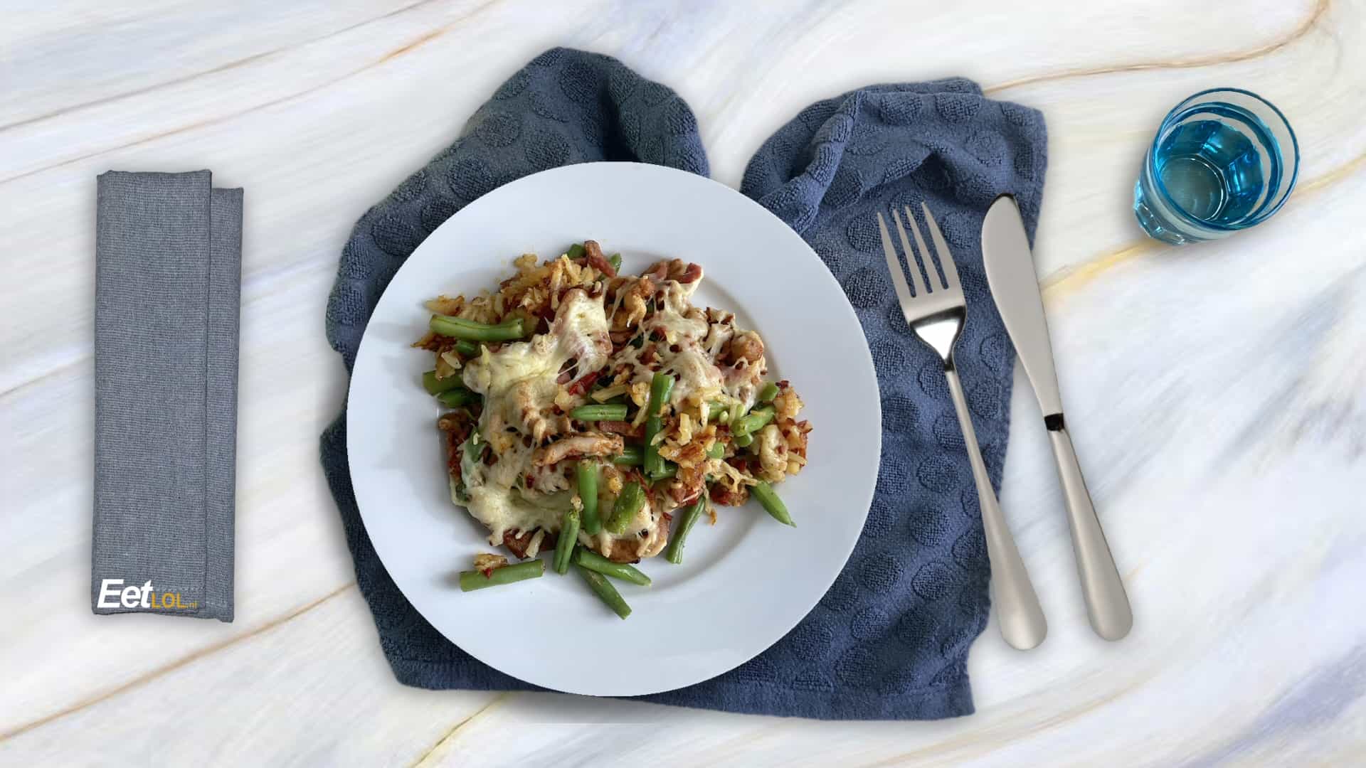 Kip sperziebonen rösti